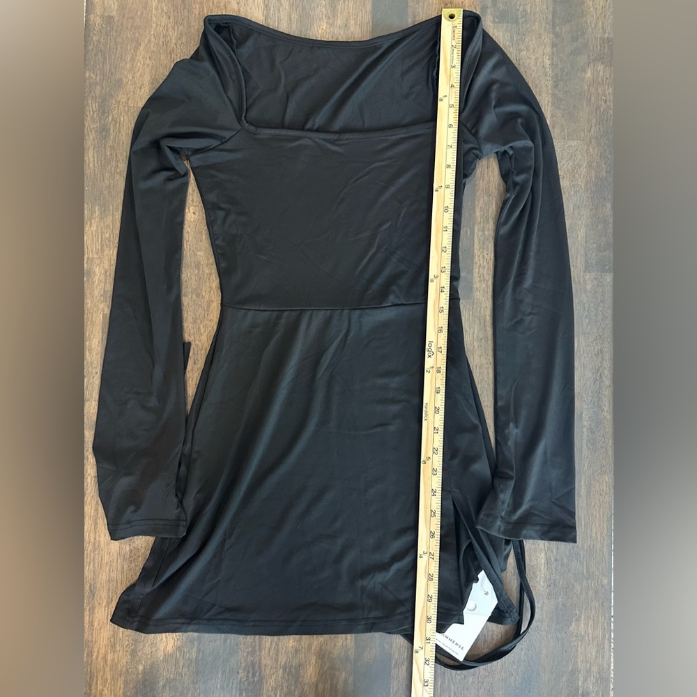 Commense Basic Square Neck Short Dress - image 4